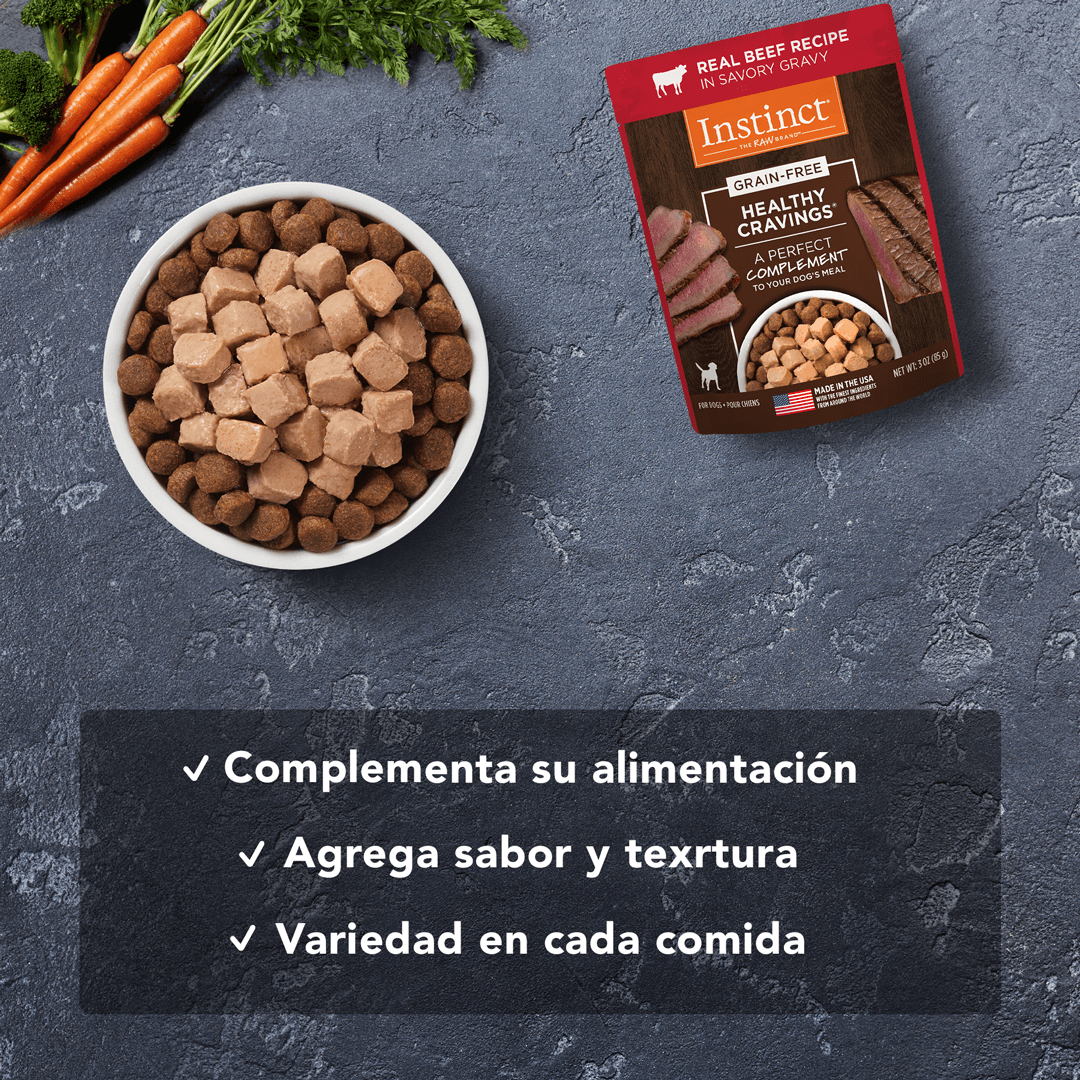 Instinct Healthy Cravings: comida húmeda de carne de Res para perros