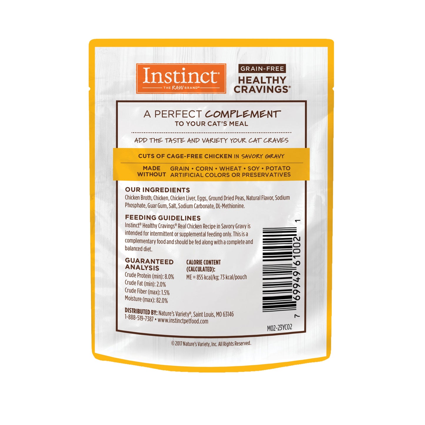 Instinct Healthy Cravings: comida húmeda de pollo para gatos