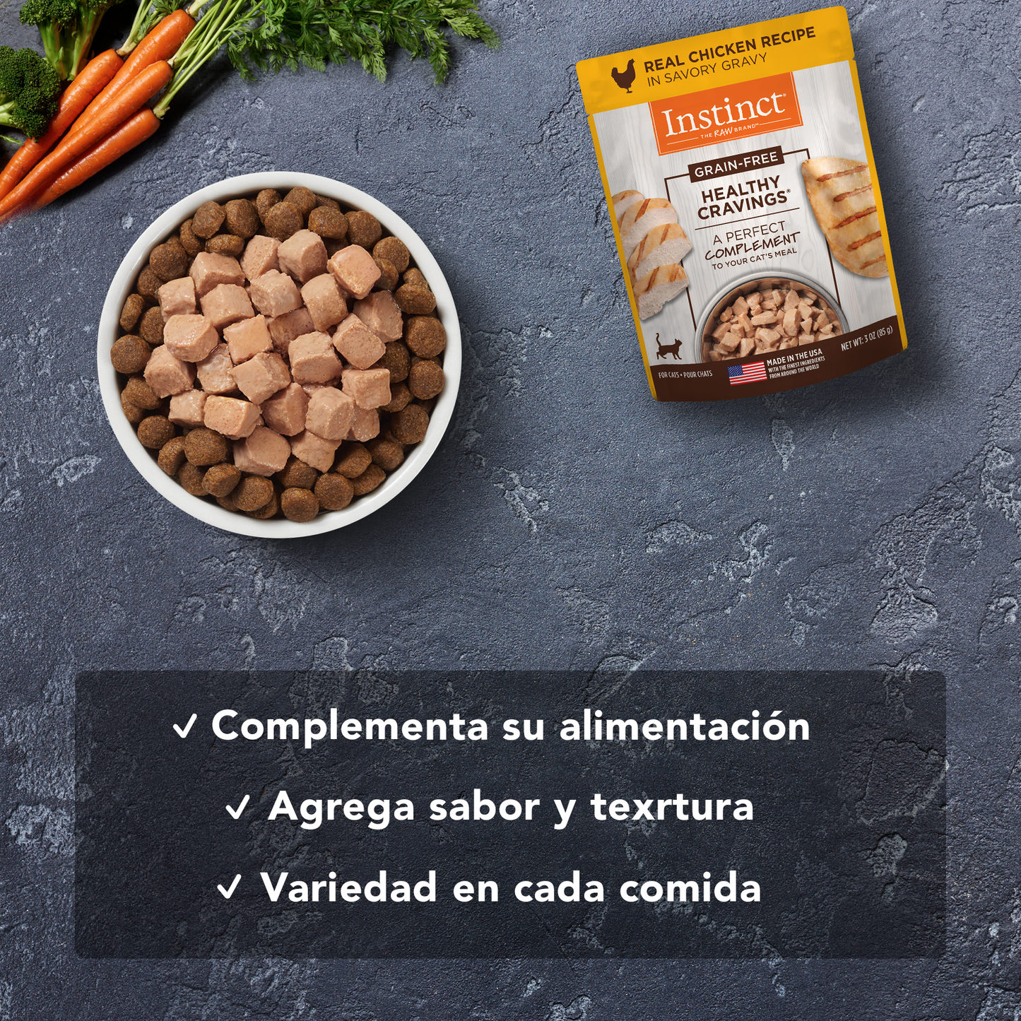 Instinct Healthy Cravings: comida húmeda de pollo para gatos