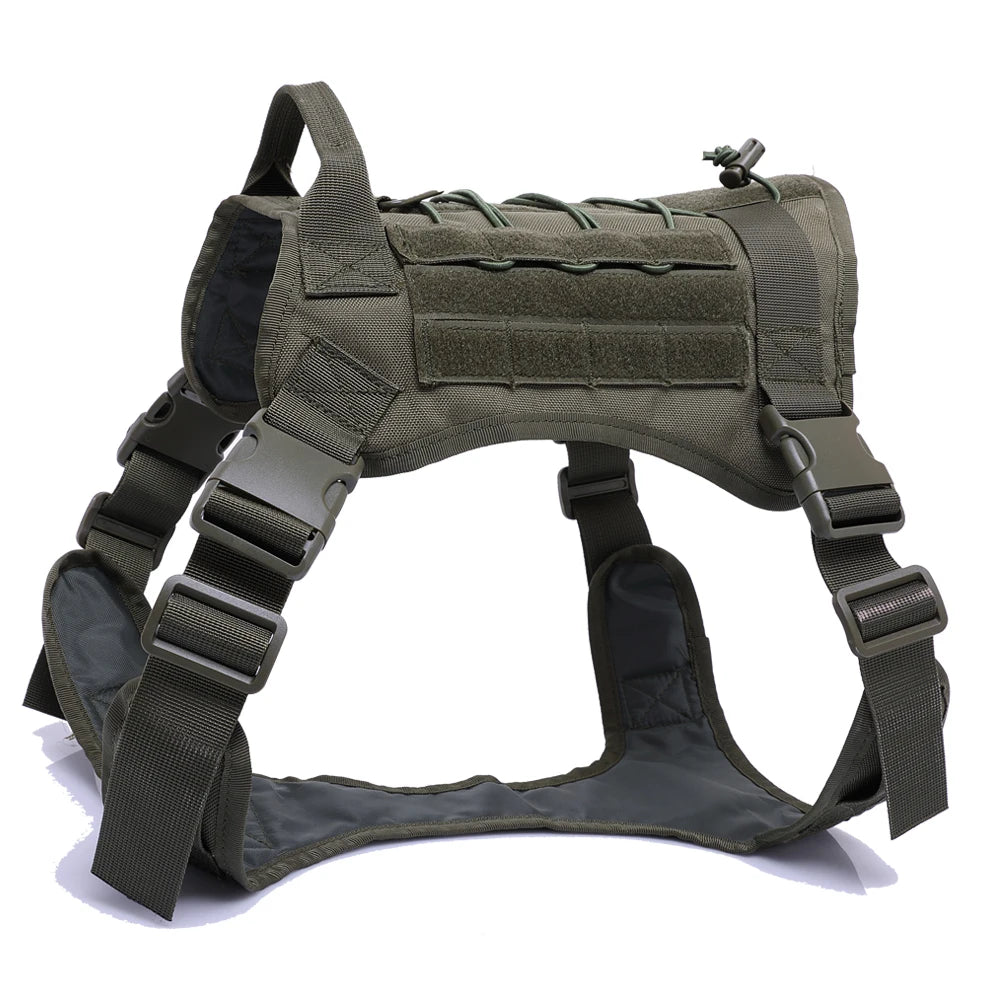 Tactical Dog Harness, Collar & Leash - Military Style