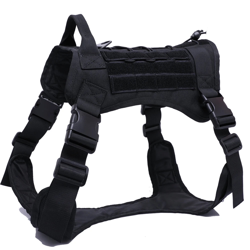 Tactical Dog Harness, Collar & Leash - Military Style