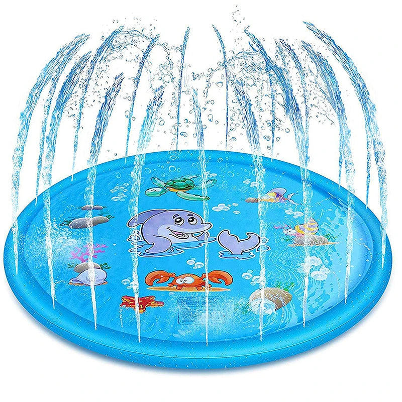 Dog Sprinkler Pad Play Cooling Mat – Fun and Cool Water Play