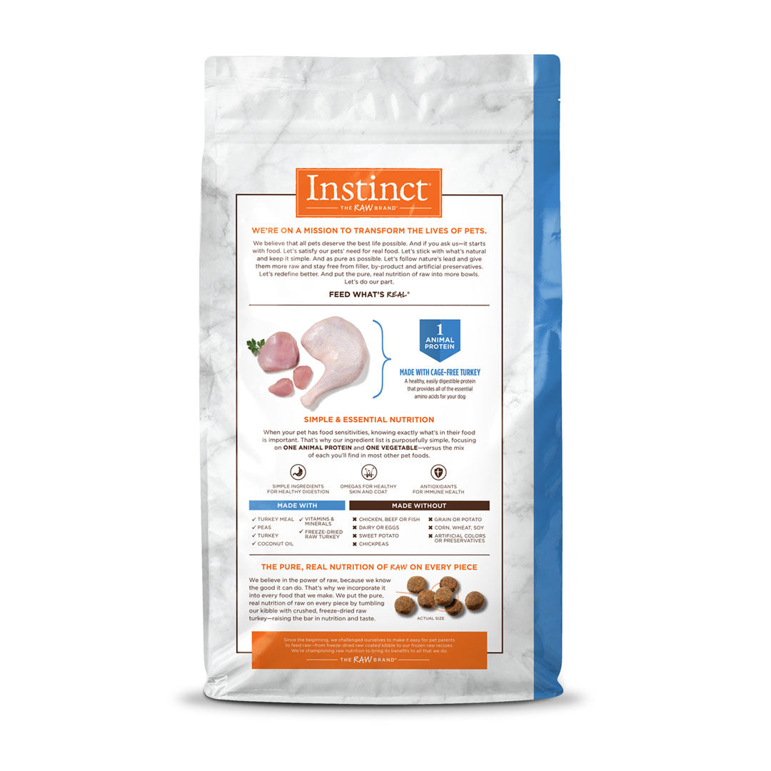 Instinct LID Pavo - Alimento para perros de primera calidad 