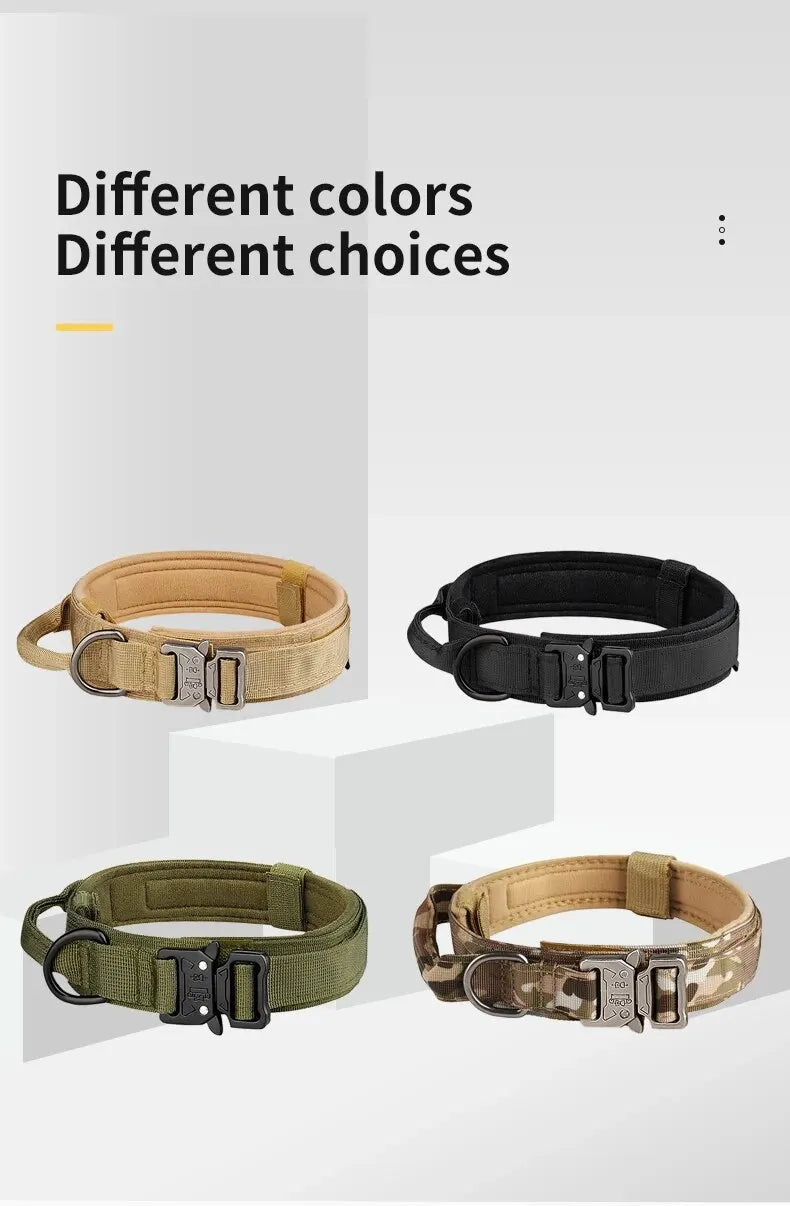 Tactical Dog Collar For Medium And Large Dogs