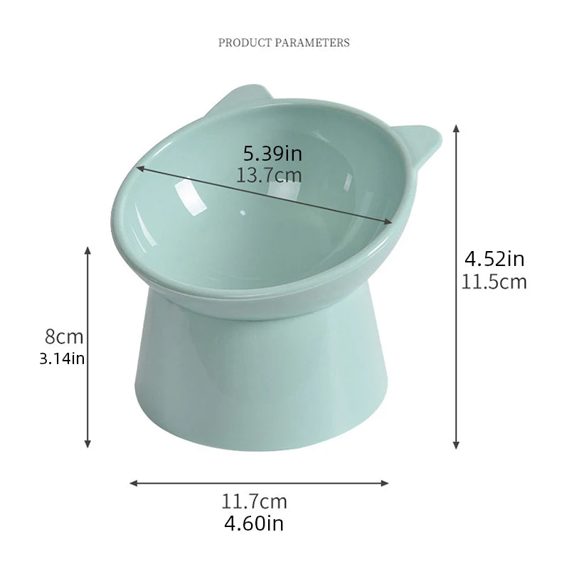 Pet Food & Water Bowl - Neck Protector, Anti-Choking