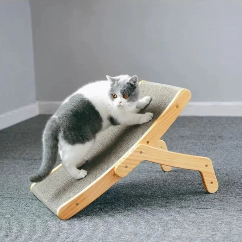 Rascador de madera para gatos: la cama de descanso definitiva