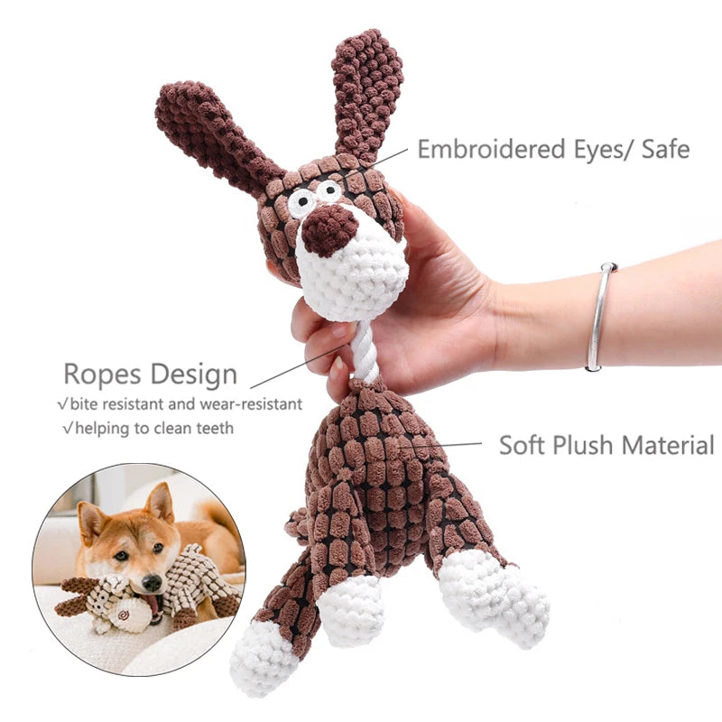 Animal Dog Toys - Bite Resistant