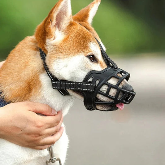 Dog Comfy Breathable Basket Muzzle Guard