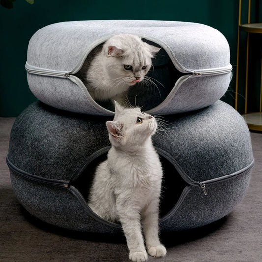 Donut Cat Bed Interactive