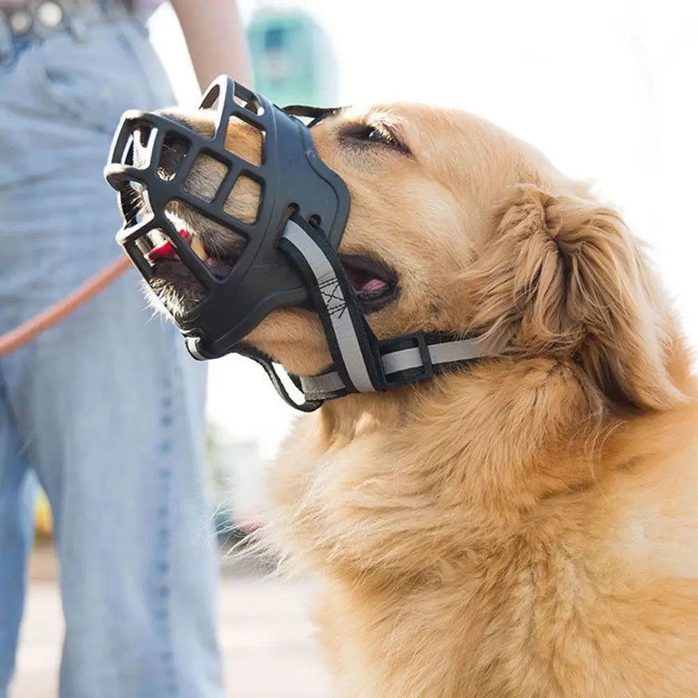 Bozal con canasta transpirable y cómodo para perros