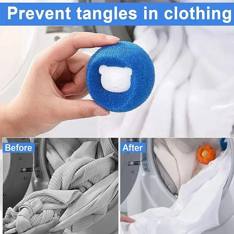 Washing Machine Sponge Washing Ball - Reusable Pet Hair Cleaning Solution!