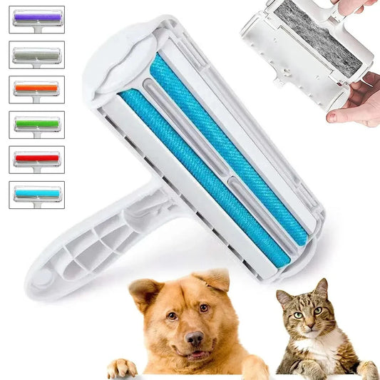 Pet Hair Roller Remover – 2-in-1 Grooming & Cleaning Tool for Dogs & Cats