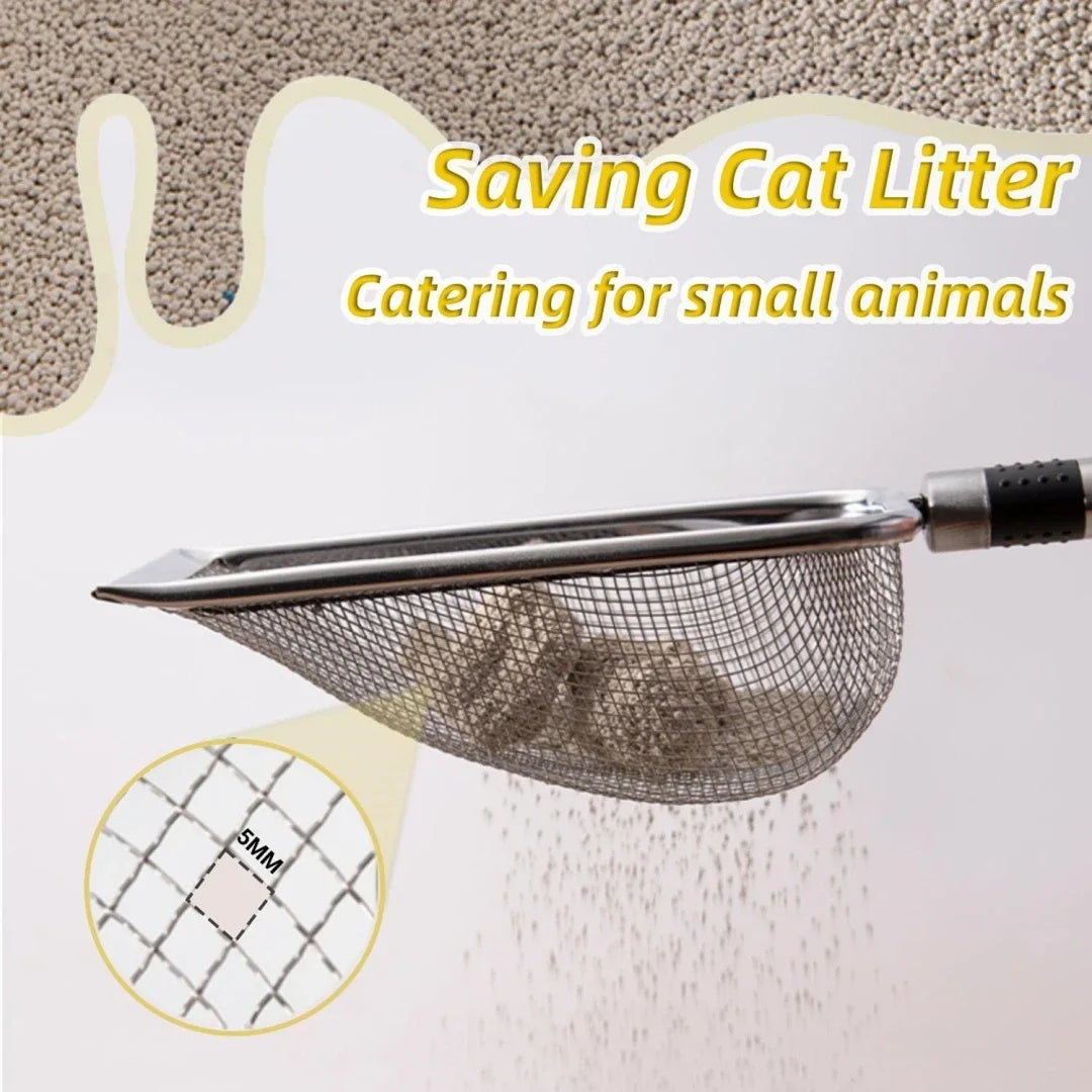 Cat Cleaning Poop Tool in Aluminium