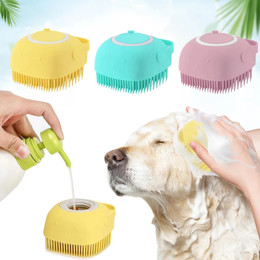 Dog Shampoo Massager Brush