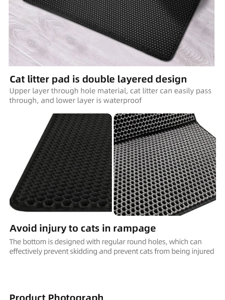 Cat Litter Mat Washable Anti-spill