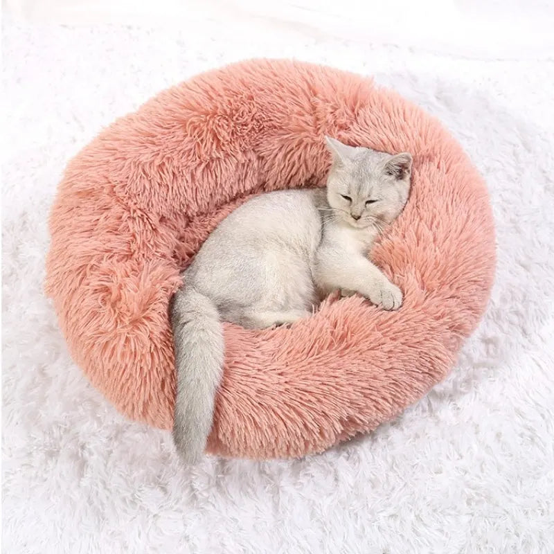 Round Dog/Cat Soft Bed – Cozy Comfort