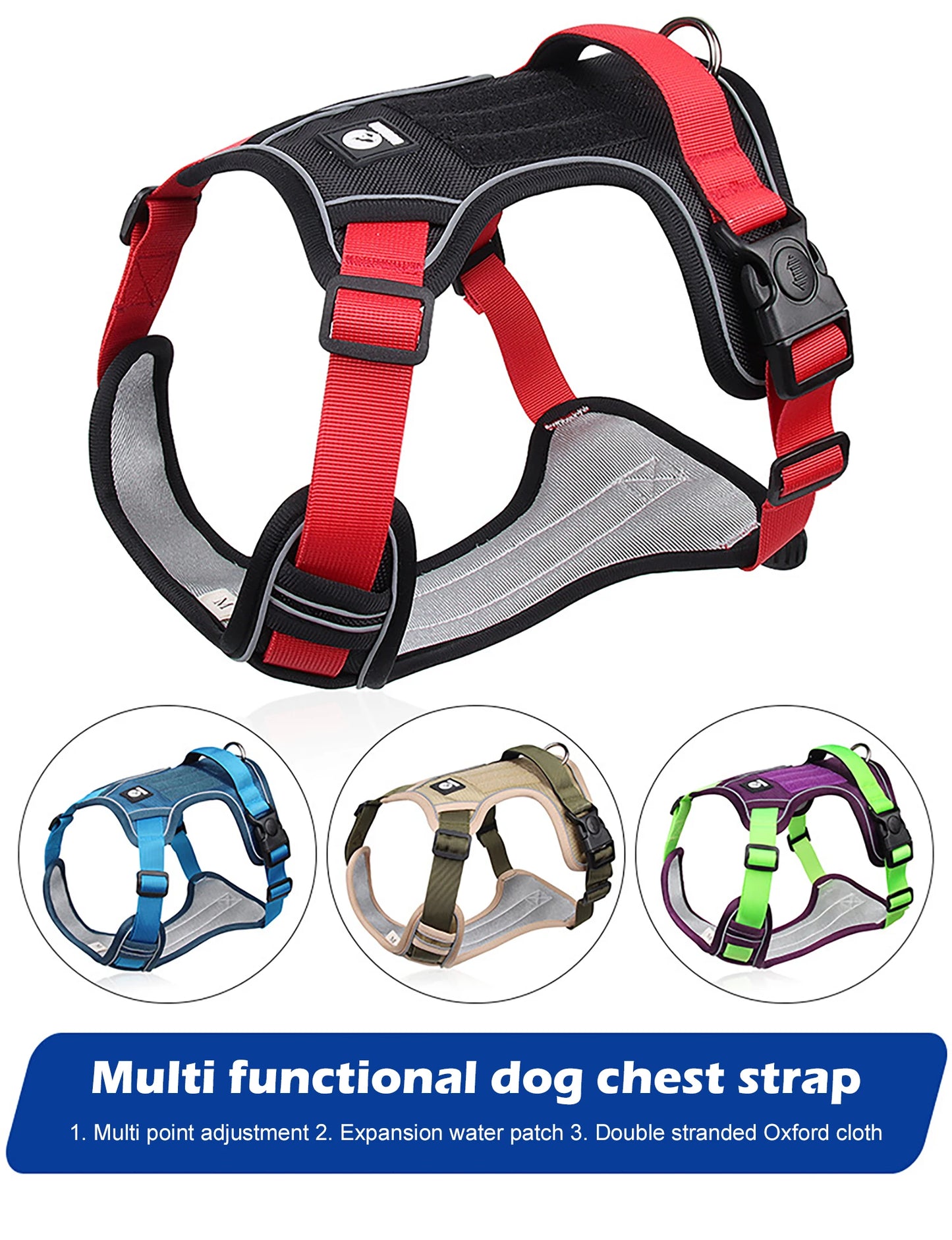 Dog Harness Reflective Waterproof - Medium & Large Dog