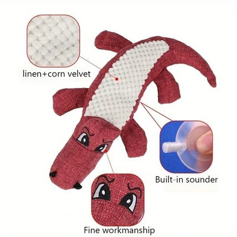 Crocodile Toy for Dogs - Bite Resistant