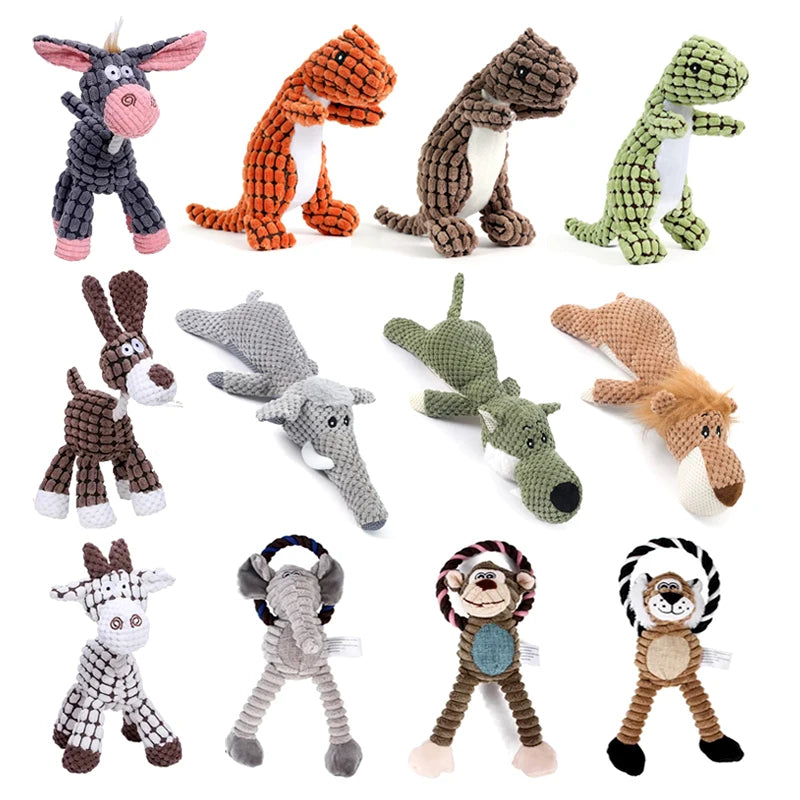 Animal Dog Toys - Bite Resistant