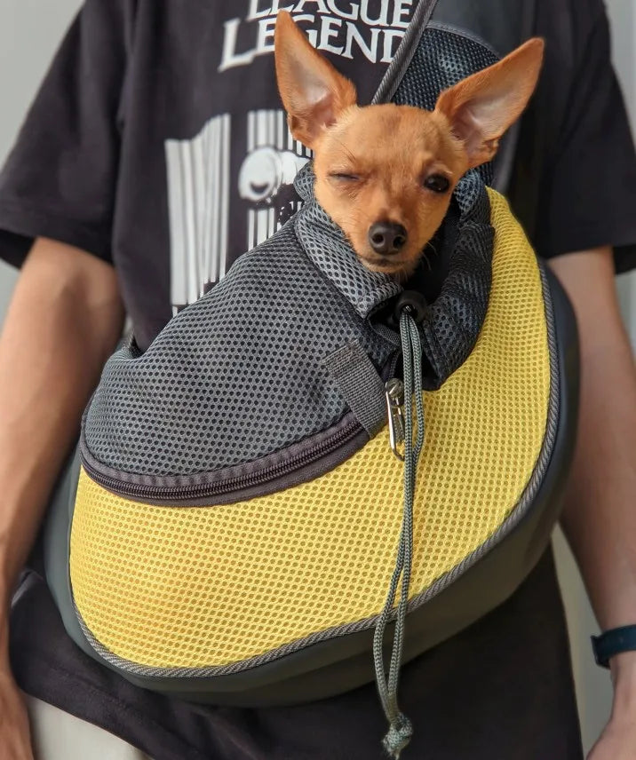 Transportín transpirable para mascotas: bolso de viaje elegante y cómodo 