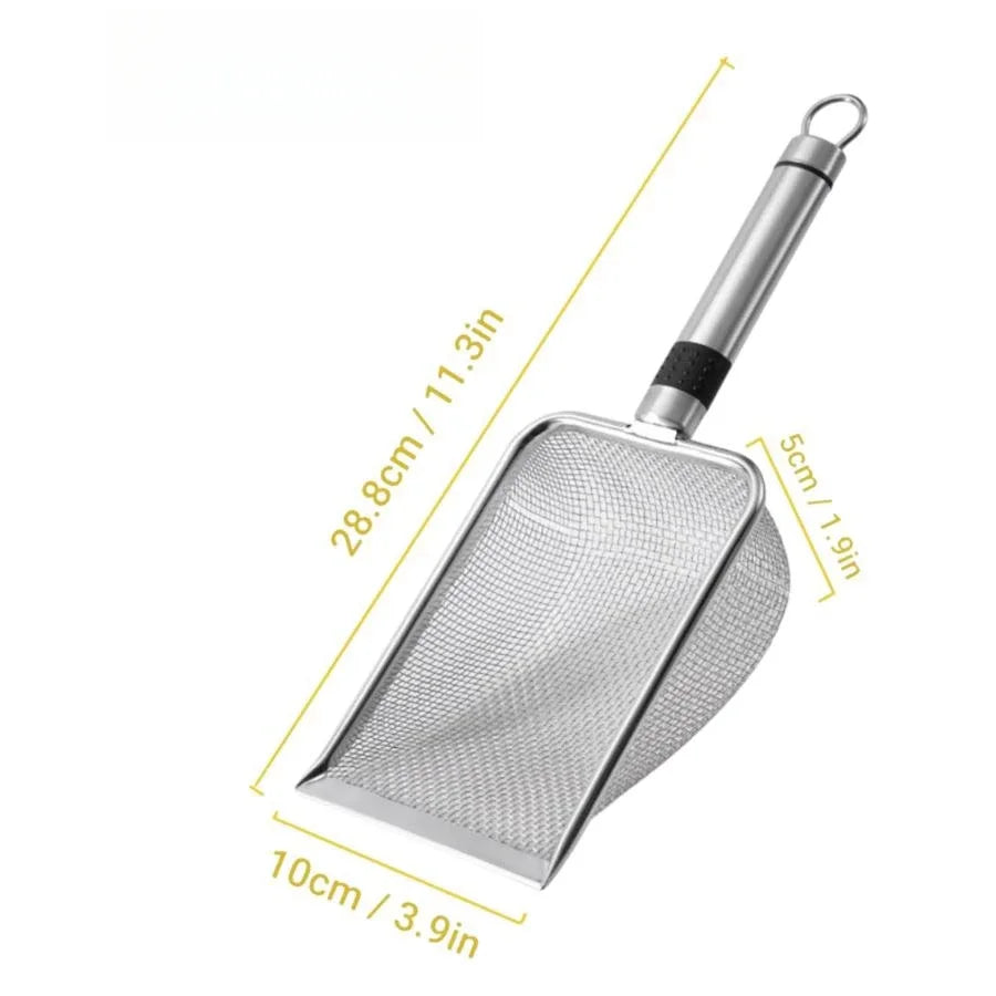 Cat Cleaning Poop Tool in Aluminium