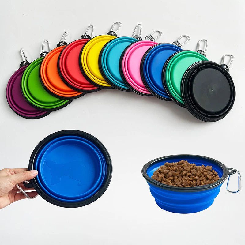 Collapsible Dog Food Water Bowl