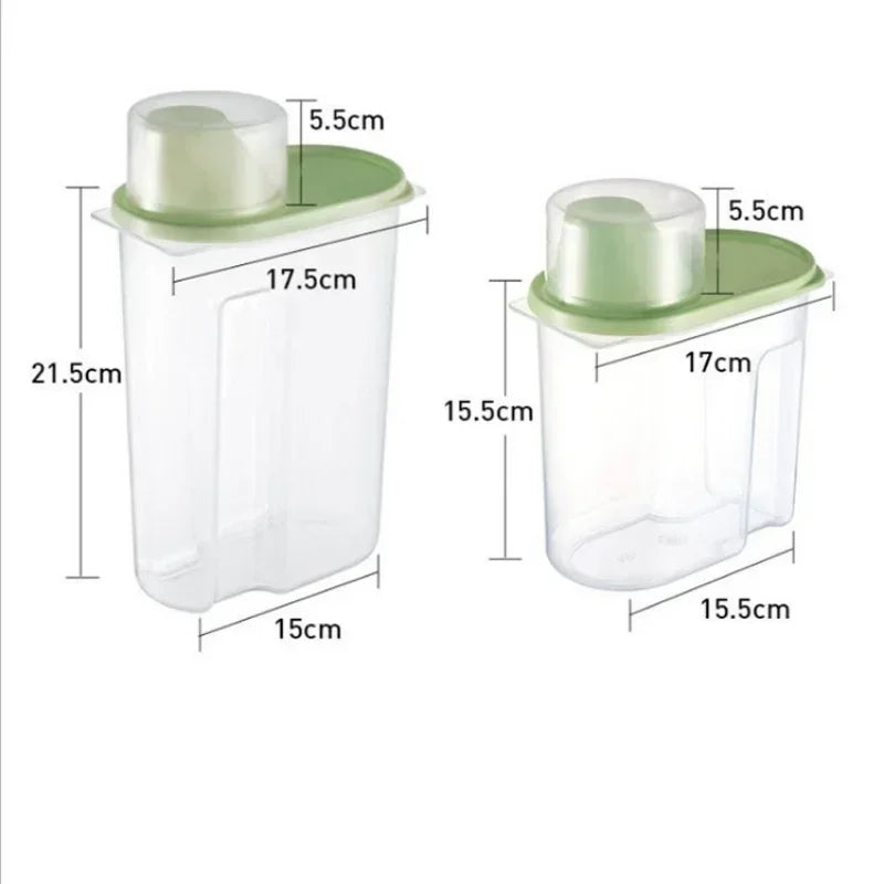 Pet Food Container – Secure Buckle, Multi-Functional Lid, and Easy Pouring Design