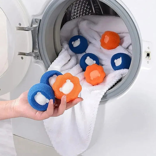 Washing Machine Sponge Washing Ball - Reusable Pet Hair Cleaning Solution!