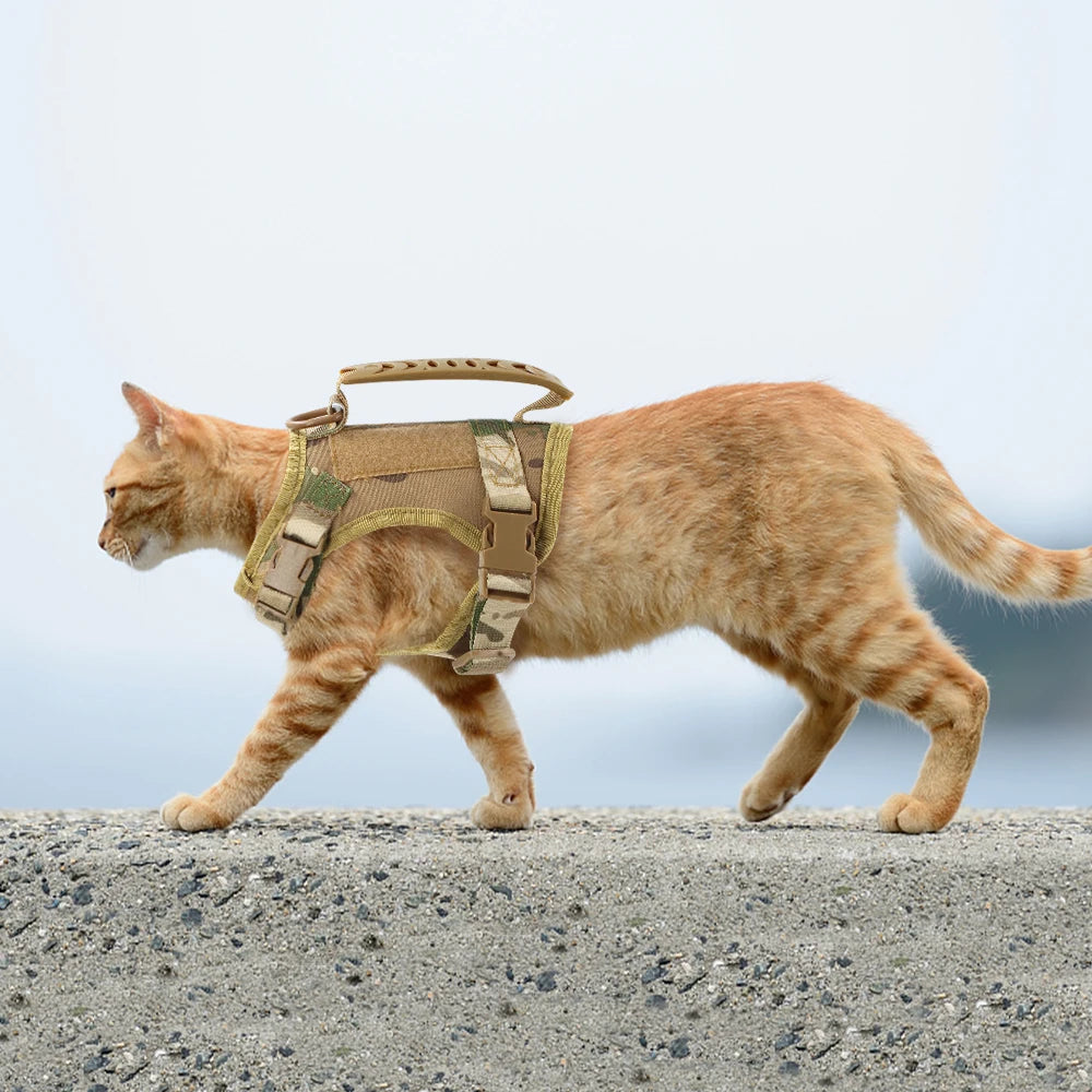 Tactical Cat Harness and Leash