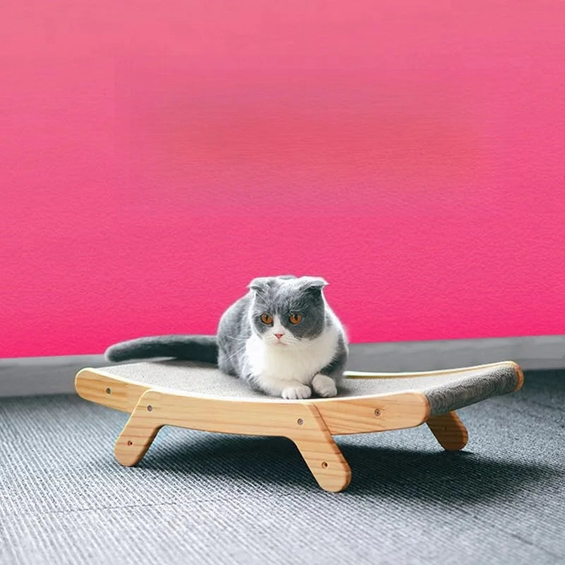 Wooden Cat Scratcher Scrapper – The Ultimate Lounge Bed