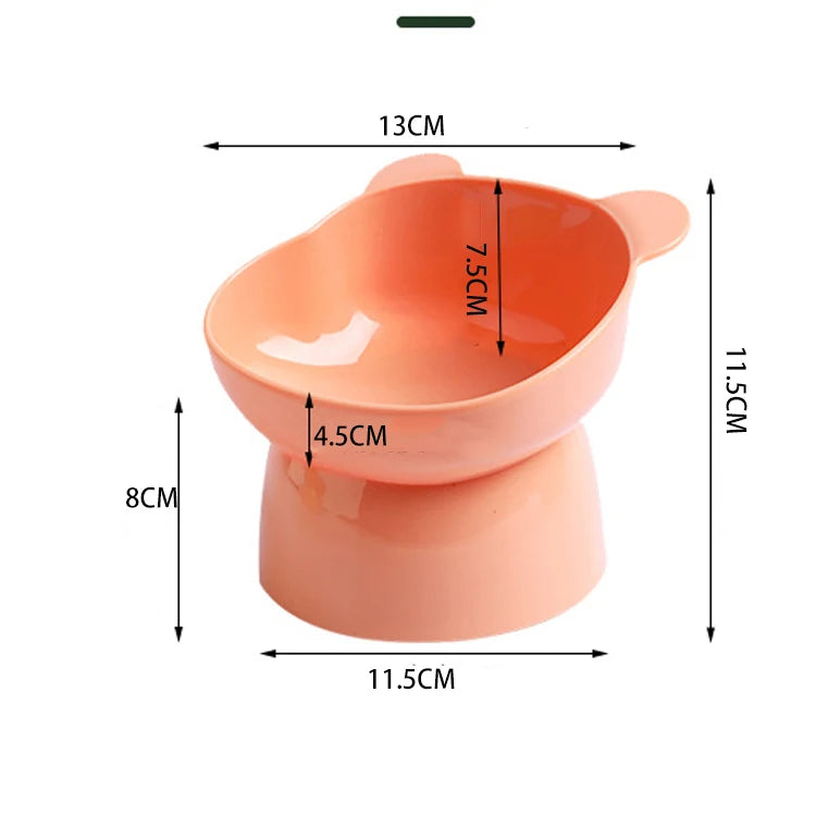 Cuenco para comida y agua para mascotas: protector de cuello, antiasfixia 