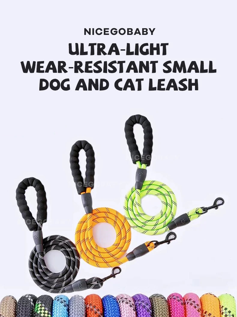 Reflective Dog Leash – Illuminate Your Evening Walks !