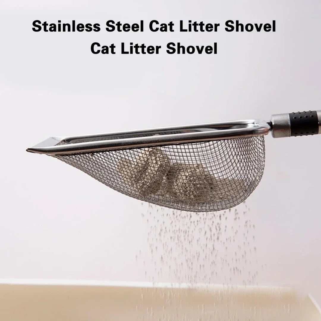 Cat Cleaning Poop Tool in Aluminium