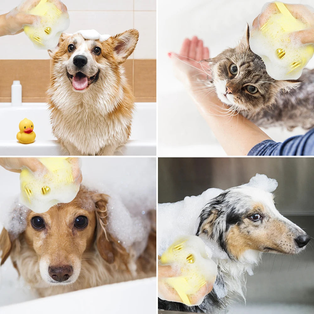 Dog Shampoo Massager Brush