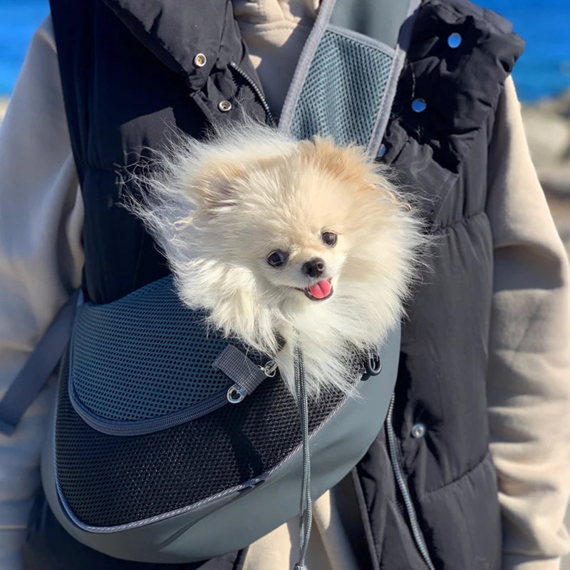 Transportín transpirable para mascotas: bolso de viaje elegante y cómodo 