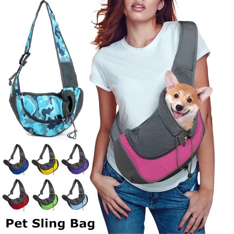 Breathable Pet Dog Carrier – Stylish & Comfortable Travel Handbag