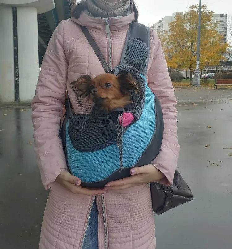 Transportín transpirable para mascotas: bolso de viaje elegante y cómodo 