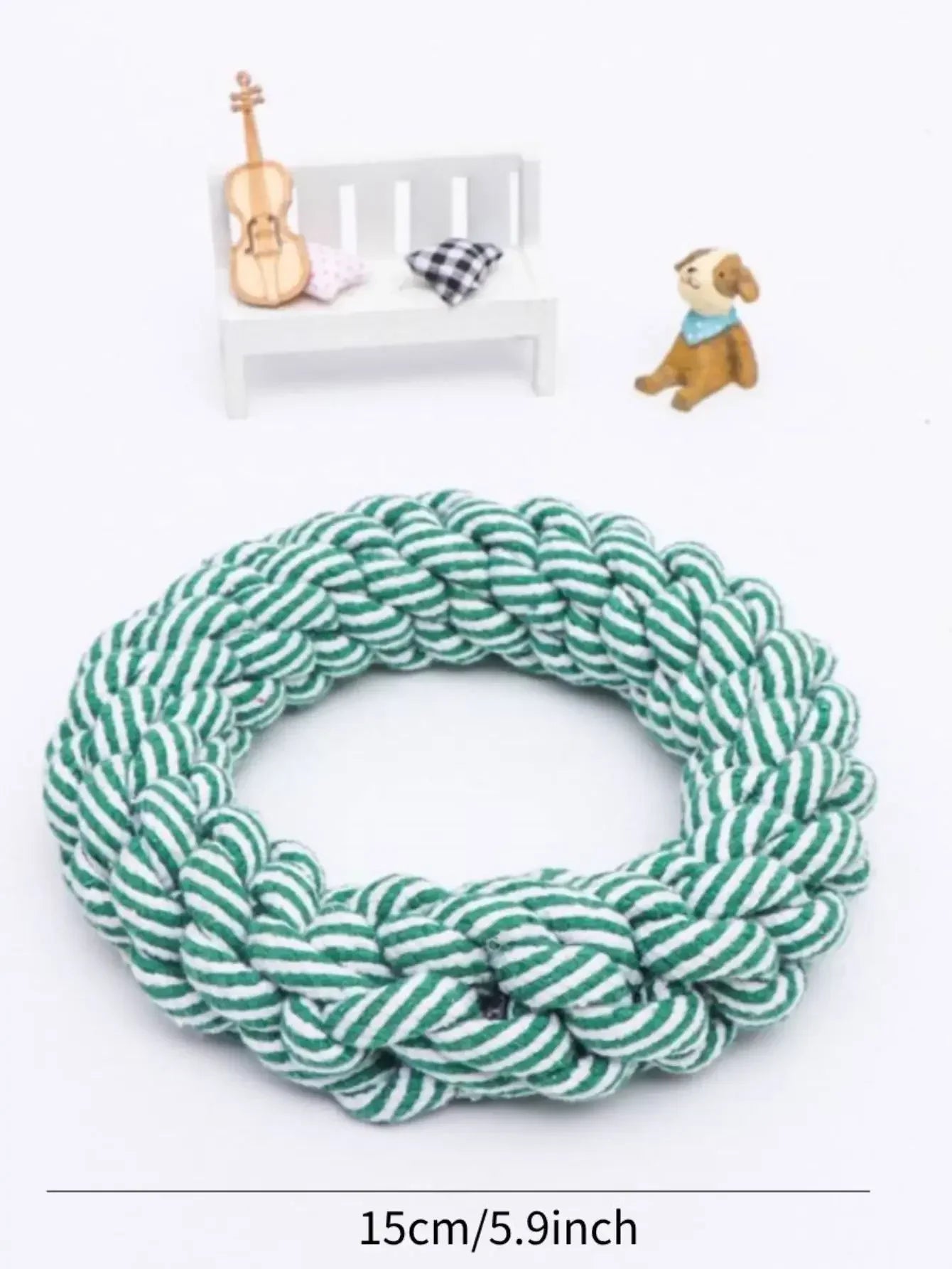 Pet Dog Linen Rope Toy - Chew Bite Resistant