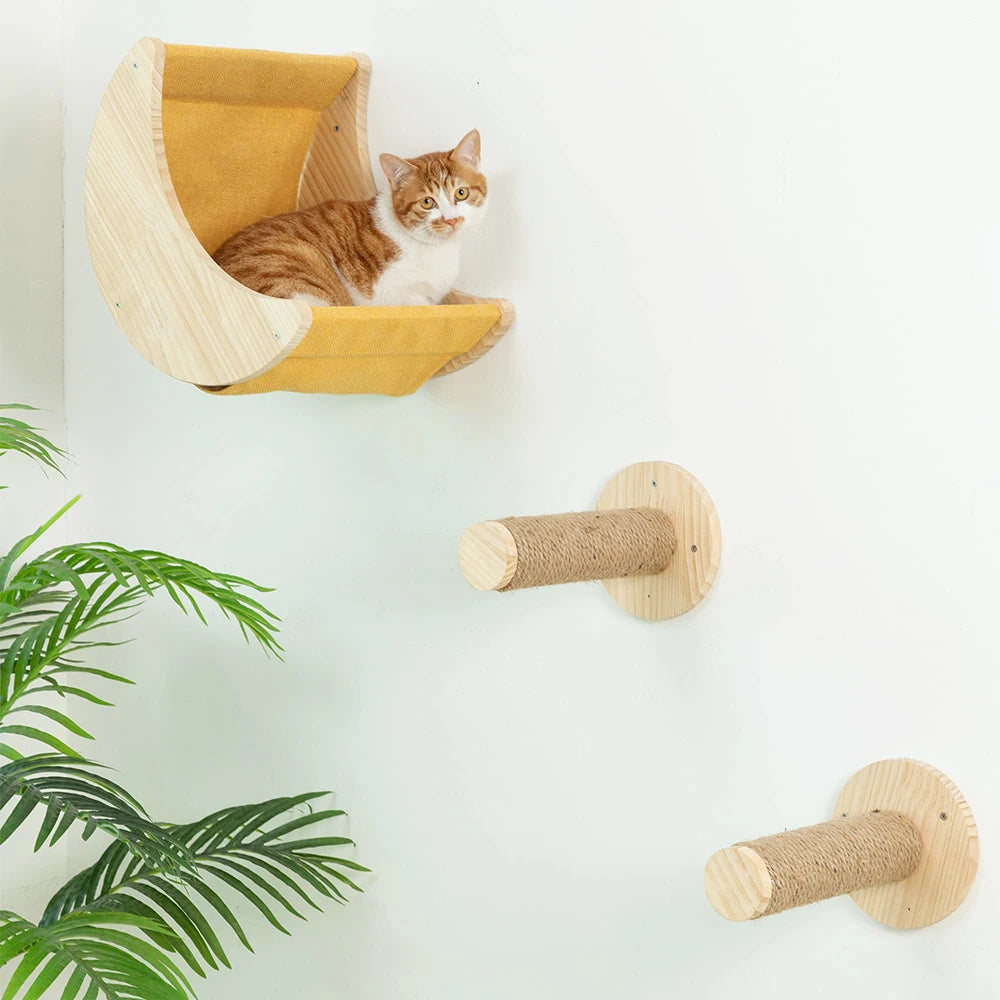 Estante para gatos - Hamaca de pared - Estantes para trepar