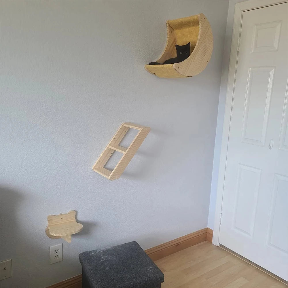 Estante para gatos - Hamaca de pared - Estantes para trepar