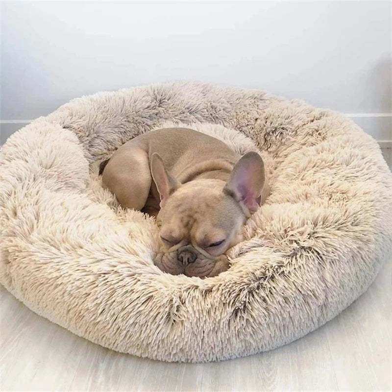 Round Dog/Cat Soft Bed – Cozy Comfort