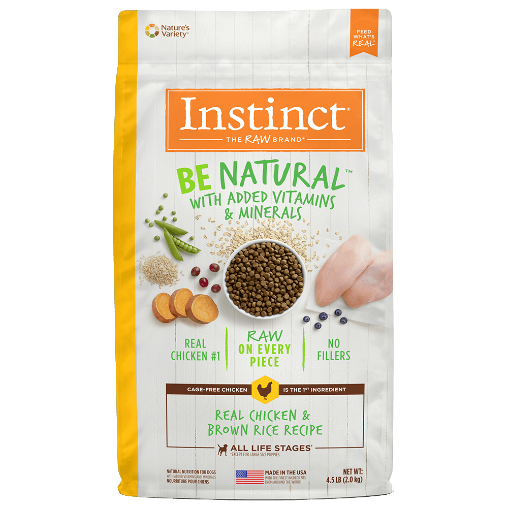 Instinct Be Natural Real Chicken and Brown Rice - For Dogs