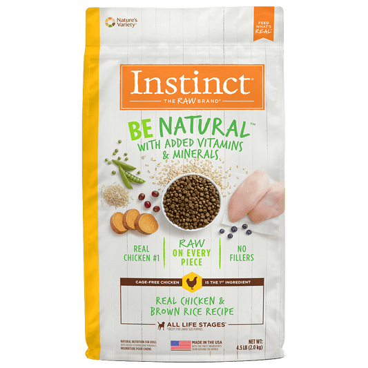 Instinct Be Natural Pollo Real y Arroz Integral - Para Perros