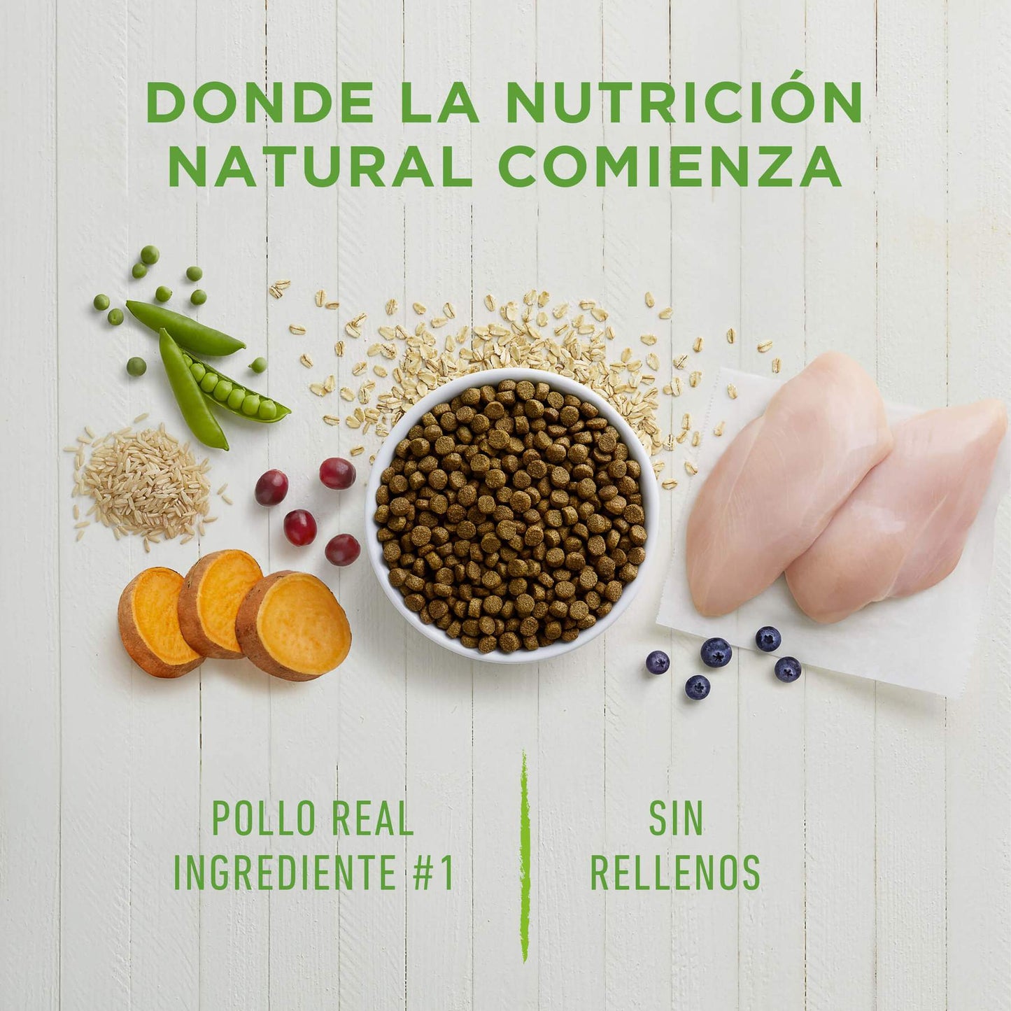 Instinct Be Natural Pollo Real y Arroz Integral - Para Perros