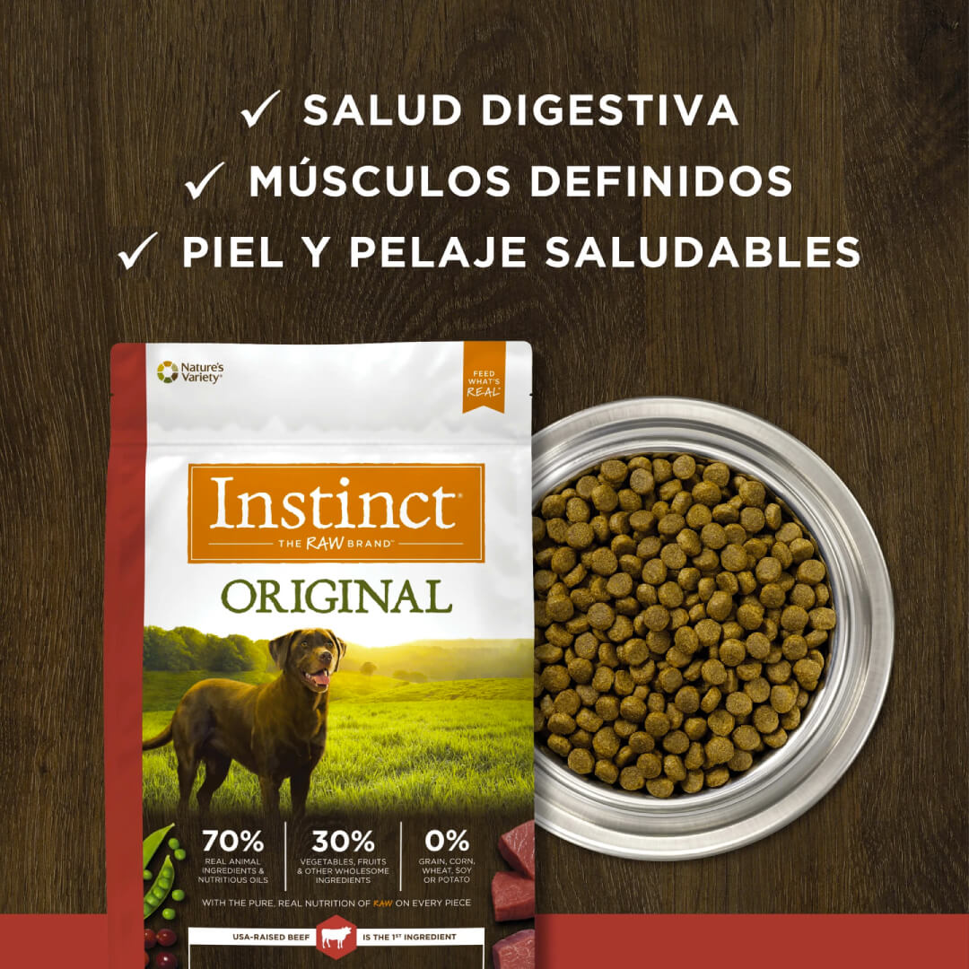 Instinct Beef: nutrición sin cereales