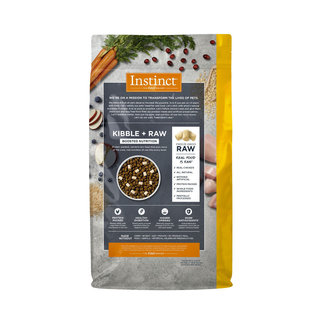 Alimento para perros Instinct Raw Boost: pollo, cereales y arroz integral, 9,07 kg