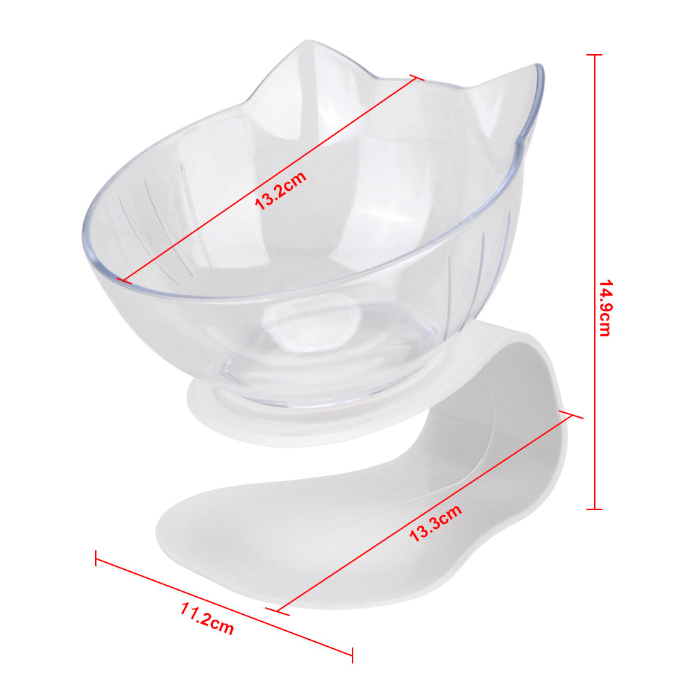 Cat Food/Water Bowl - Protection Cervical With Raised Stand Durable